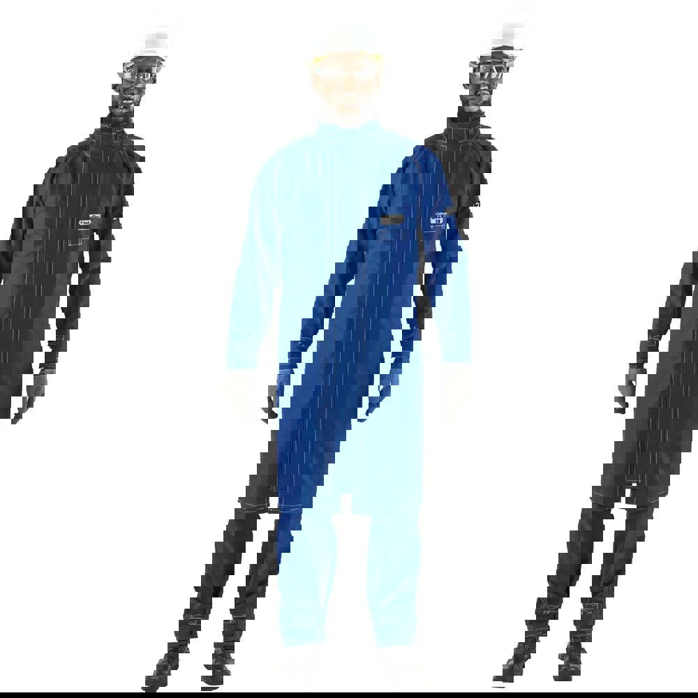 Rain & Chemical Wear; Garment Style: Coat ; Size: 5X-Large ; Gender: Unisex ; Color: Blue ; Material: Nomex ; Garment Type: Breathable; Jacket